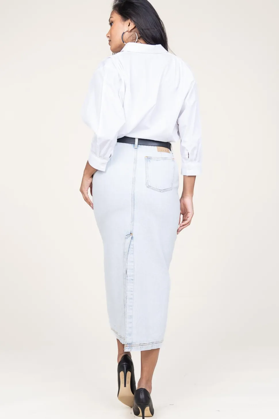 Non-Stretch Denim Skirt Joybird | Blue... | American Vintage | Little Soho