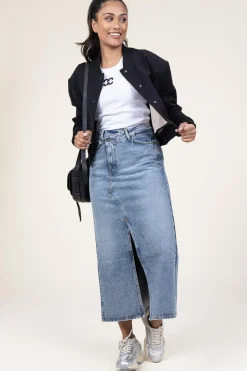 Non-Stretch Denim Skirt Vika | Blue... | Co'Couture | Little Soho