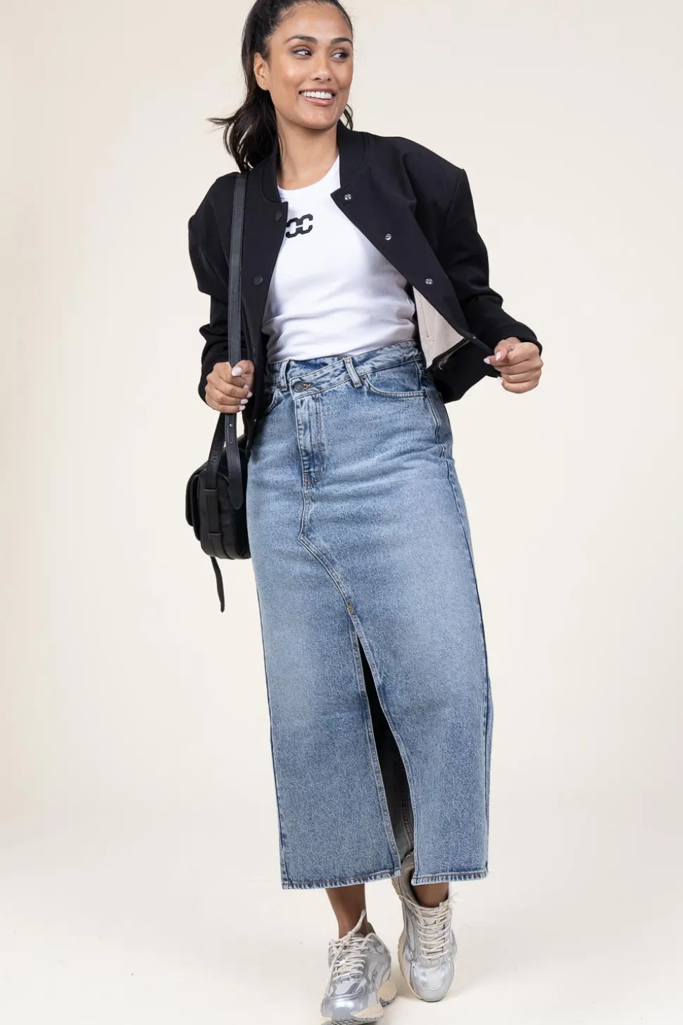 Non-Stretch Denim Skirt Vika | Blue... | Co'Couture | Little Soho