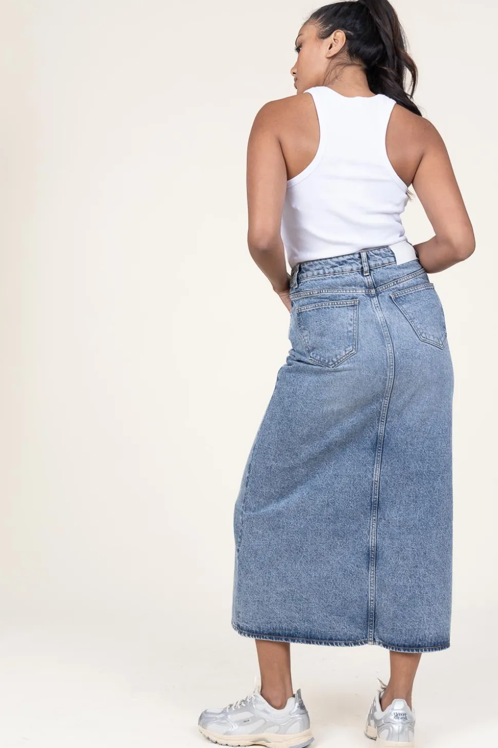 Non-Stretch Denim Skirt Vika | Blue... | Co'Couture | Little Soho