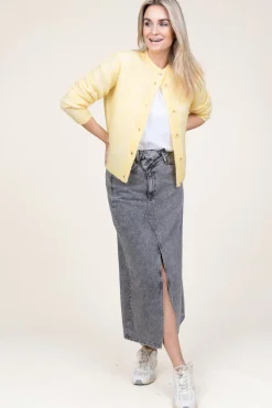 Non-Stretch Denim Skirt Vika | Grey... | Co'Couture | Little Soho