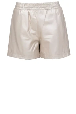 Non-Stretch Leather Short Rosa | Natural... | Studio Ar | Little Soho