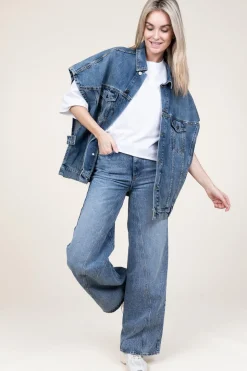 Non-Stretch Wide Leg Jeans Vika | Blue... | Co'Couture | Little Soho