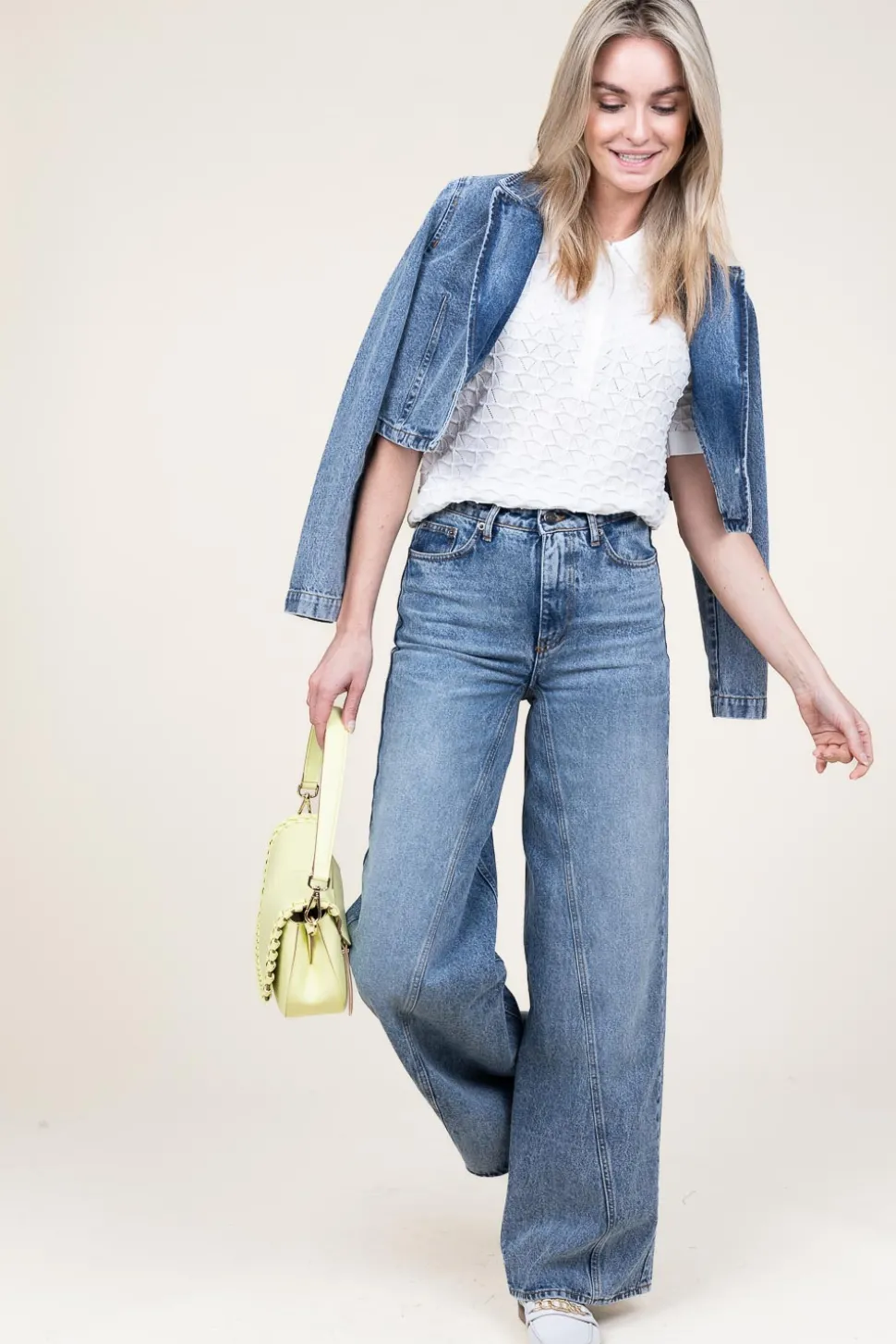 Non-Stretch Wide Leg Jeans Vika | Blue... | Co'Couture | Little Soho