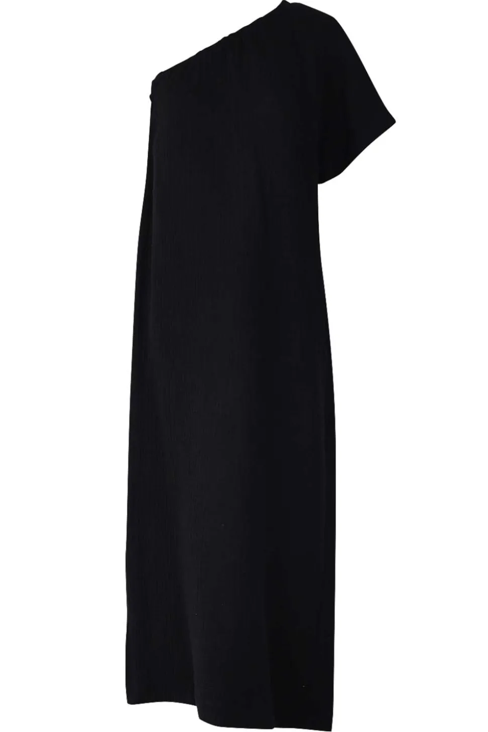 One-Shoulder Mousseline Dress Toledo | Black... | March23 | Little Soho