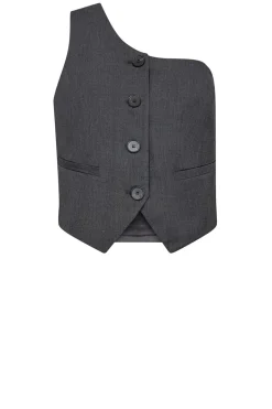 One-Shoulder Waistcoat Vida | Grey... | Co'Couture | Little Soho