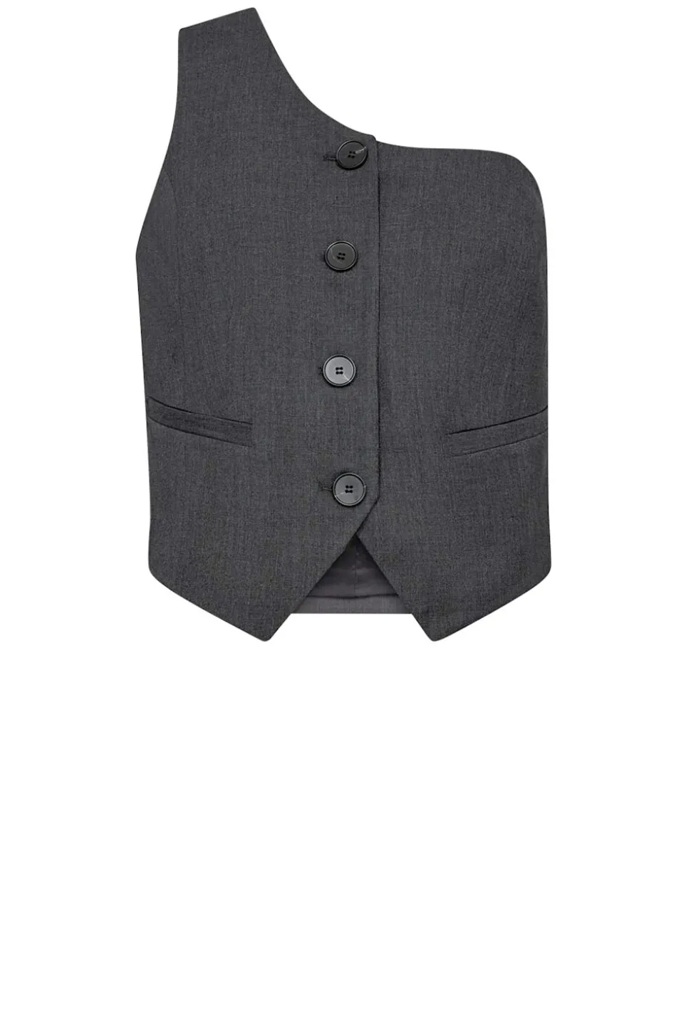 One-Shoulder Waistcoat Vida | Grey... | Co'Couture | Little Soho