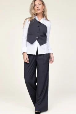 One-Shoulder Waistcoat Vida | Grey... | Co'Couture | Little Soho