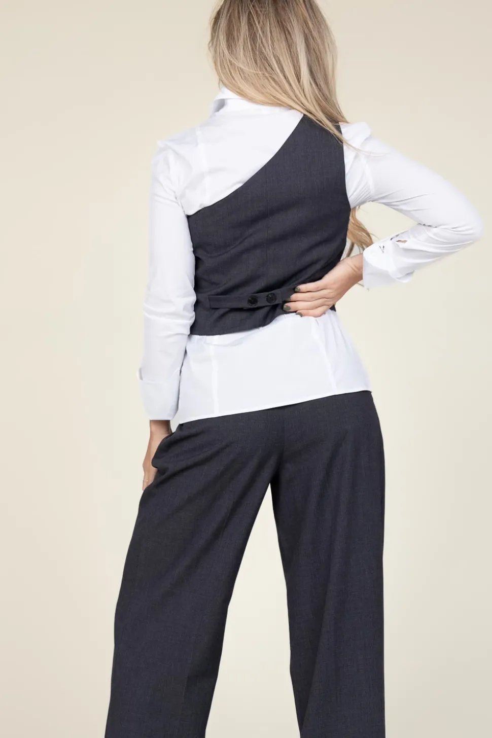 One-Shoulder Waistcoat Vida | Grey... | Co'Couture | Little Soho