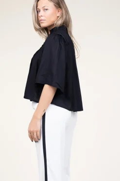 Openwork Blouse Love | Black... | Suncoo | Little Soho