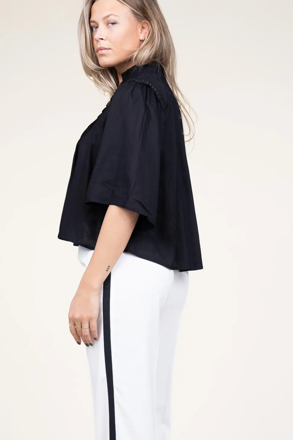 Openwork Blouse Love | Black... | Suncoo | Little Soho
