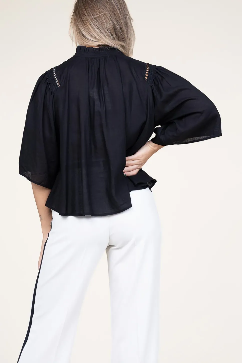 Openwork Blouse Love | Black... | Suncoo | Little Soho