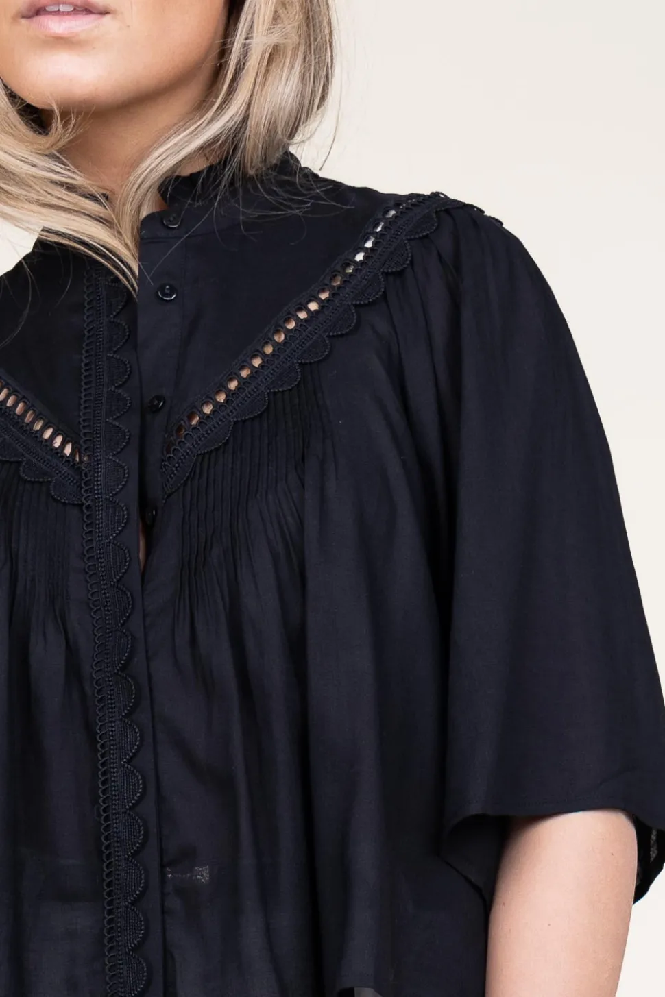 Openwork Blouse Love | Black... | Suncoo | Little Soho
