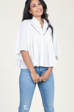 Openwork Blouse Love | White... | Suncoo | Little Soho