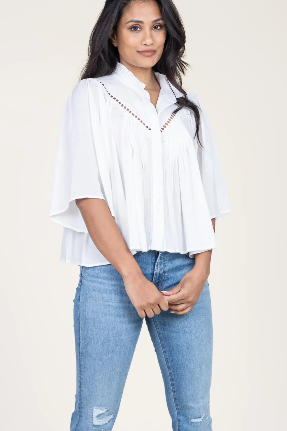 Openwork Blouse Love | White... | Suncoo | Little Soho