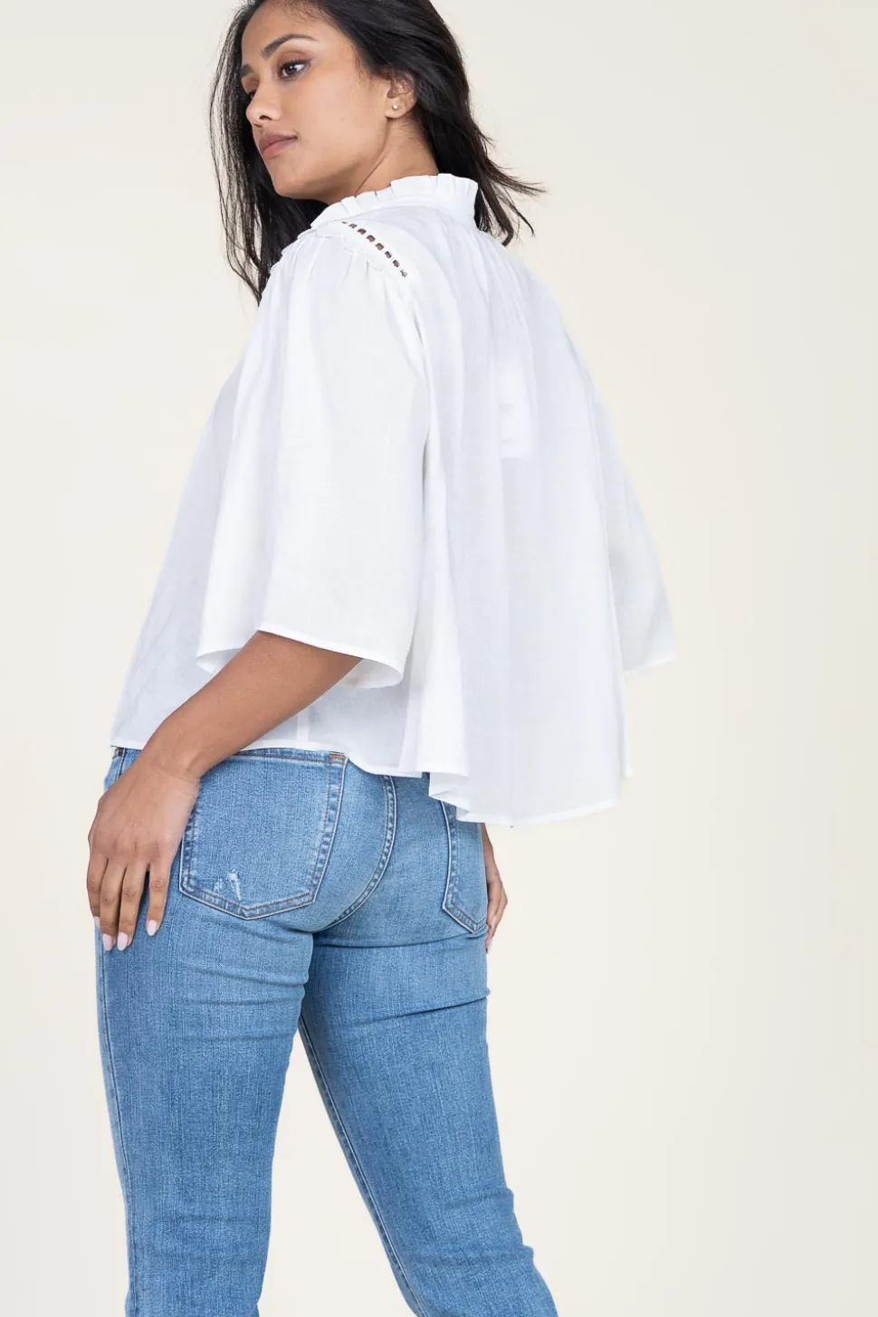 Openwork Blouse Love | White... | Suncoo | Little Soho
