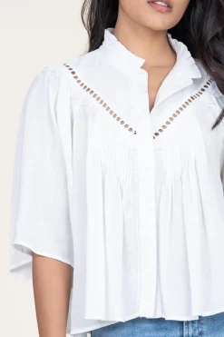 Openwork Blouse Love | White... | Suncoo | Little Soho