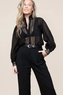 Openwork Blouse Ultra | Black... | Copenhagen Muse | Little Soho