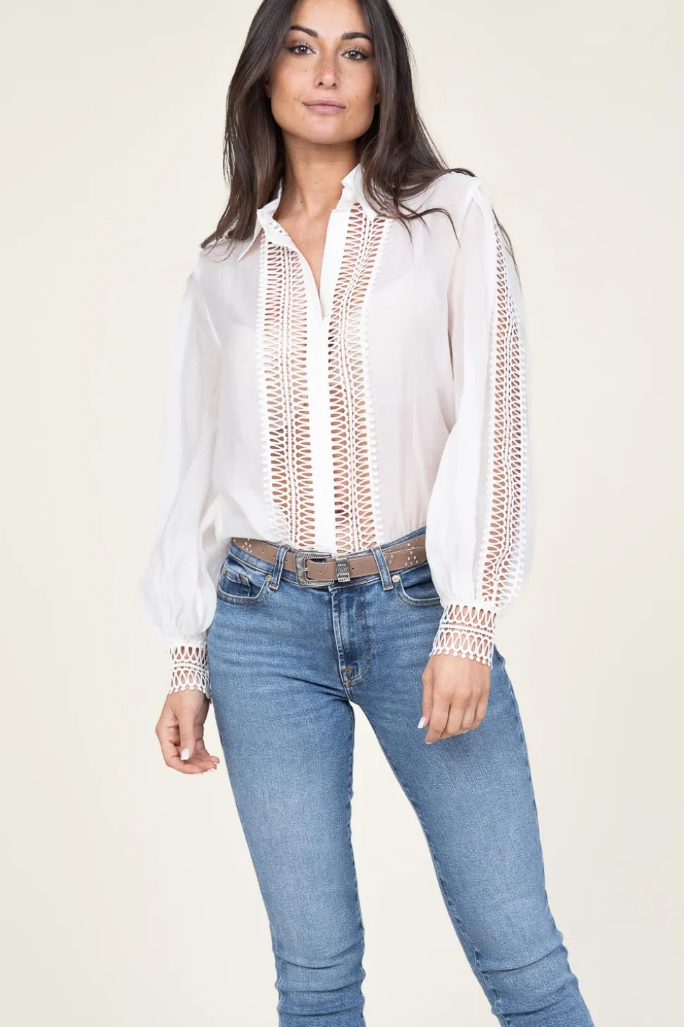 Openwork Blouse Ultra | Natural... | Copenhagen Muse | Little Soho