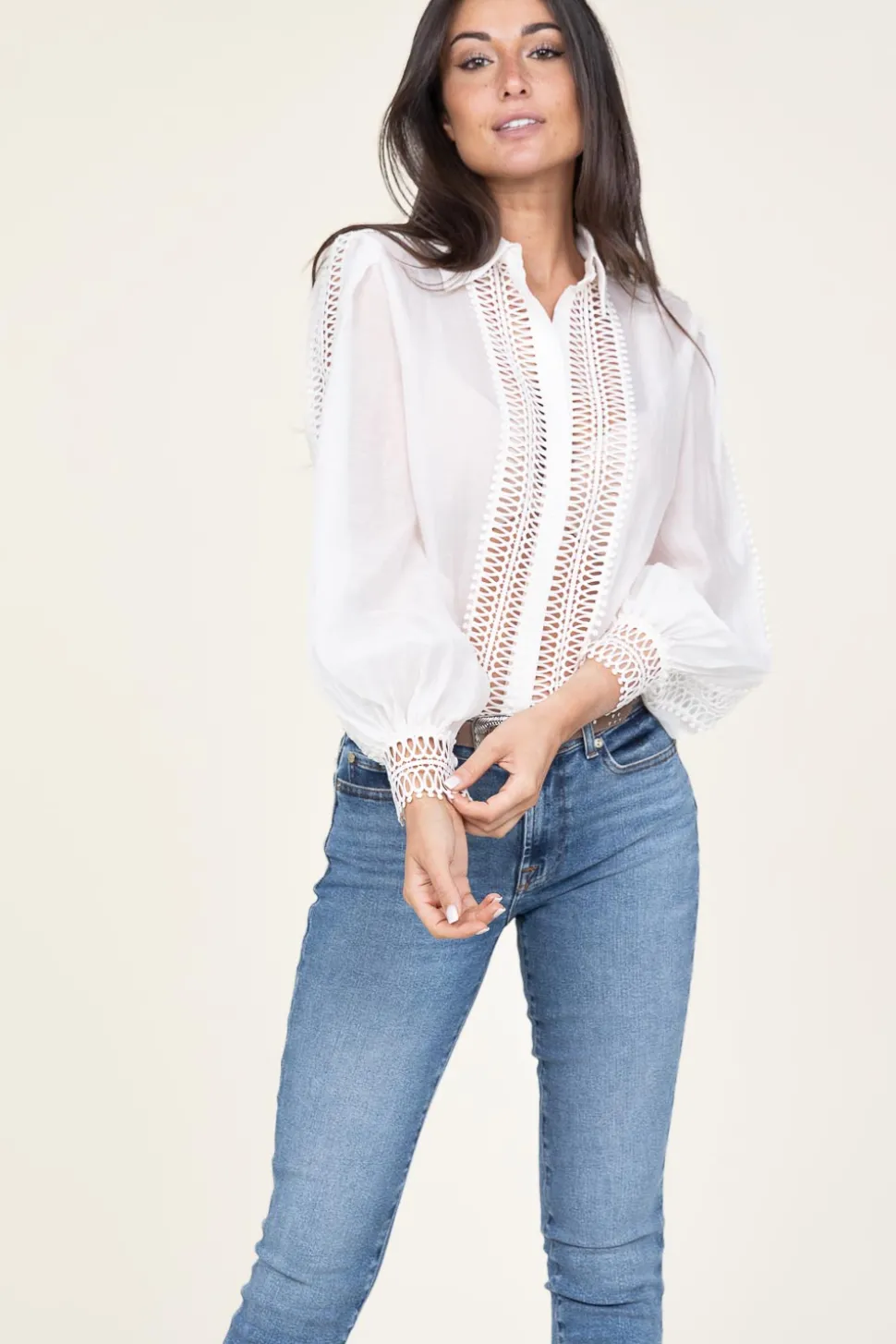 Openwork Blouse Ultra | Natural... | Copenhagen Muse | Little Soho