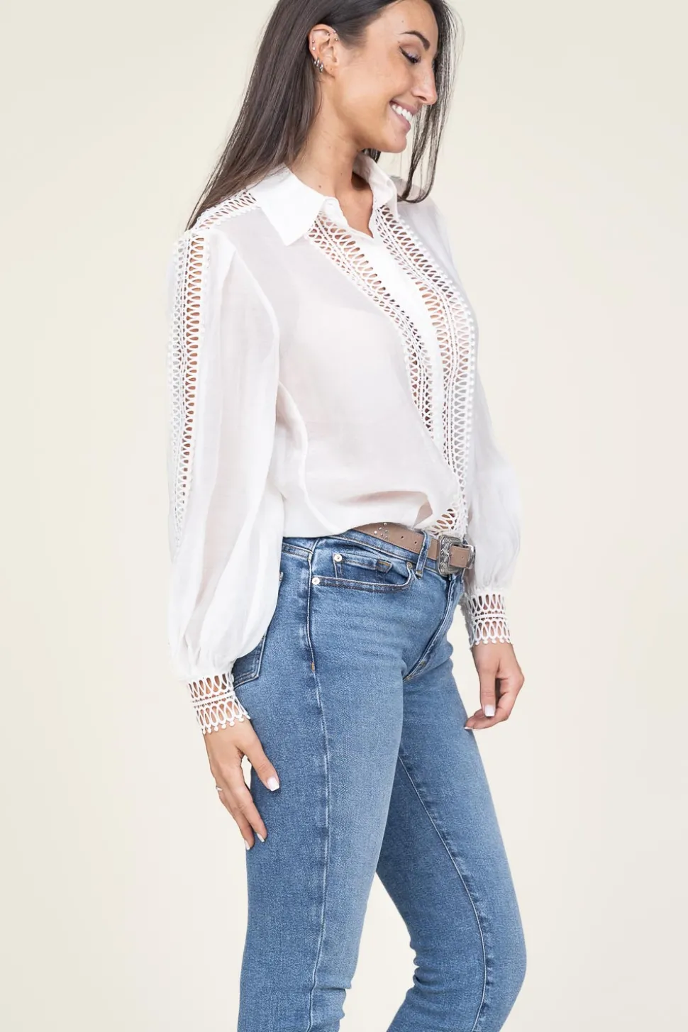 Openwork Blouse Ultra | Natural... | Copenhagen Muse | Little Soho