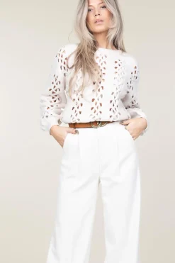 Openwork Cable Sweater Gennia | Natural... | Dante 6 | Little Soho