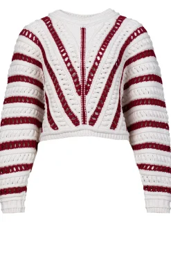 Openwork Cotton Sweater Gardy | Natural... | Ba&Sh | Little Soho
