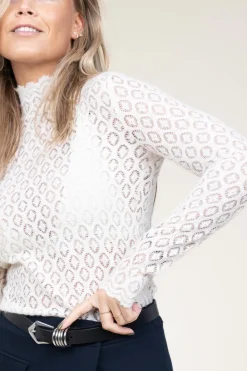 Openwork Jacquard Top Como | Natural... | Dante 6 | Little Soho