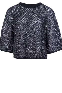 Openwork Top With Lurex Nate | Black... | Ba&Sh | Little Soho