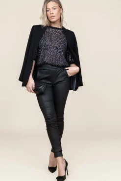 Openwork Top With Lurex Nate | Black... | Ba&Sh | Little Soho