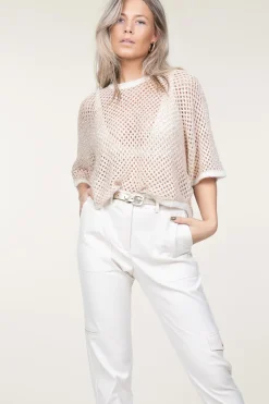 Openwork Top With Lurex Nate | Natural... | Ba&Sh | Little Soho