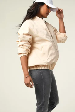Oversized Bomber Jacket Freya | Natural... | Patrizia Pepe | Little Soho