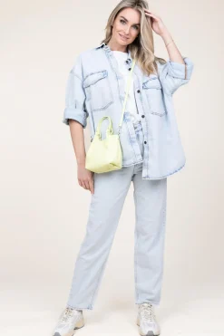 Oversized Denim Blouse Joybird | Blue... | American Vintage | Little Soho