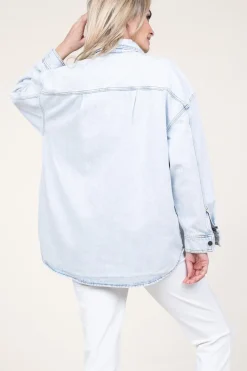 Oversized Denim Blouse Joybird | Blue... | American Vintage | Little Soho