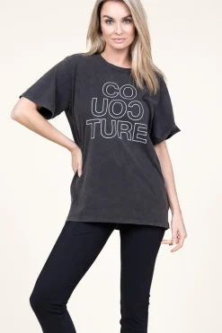 Oversized Logo T-Shirt Outline | Black... | Co'Couture | Little Soho