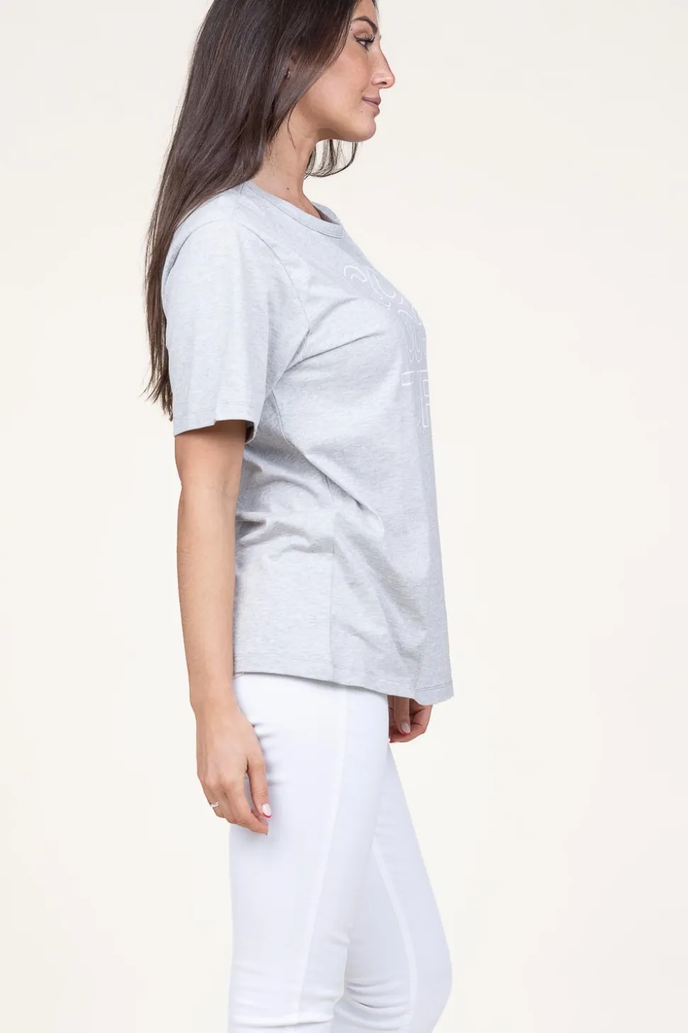 Oversized Logo T-Shirt Outline | Grey... | Co'Couture | Little Soho