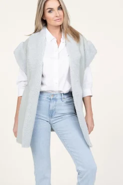 Oversized Reversible Lammy Waistcoat Cheryl | Green... | Alter Ego | Little Soho