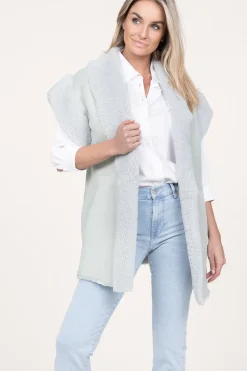 Oversized Reversible Lammy Waistcoat Cheryl | Green... | Alter Ego | Little Soho