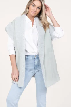 Oversized Reversible Lammy Waistcoat Cheryl | Green... | Alter Ego | Little Soho