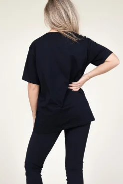 Oversized T-Shirt With Logo Outline | Black... | Co'Couture | Little Soho