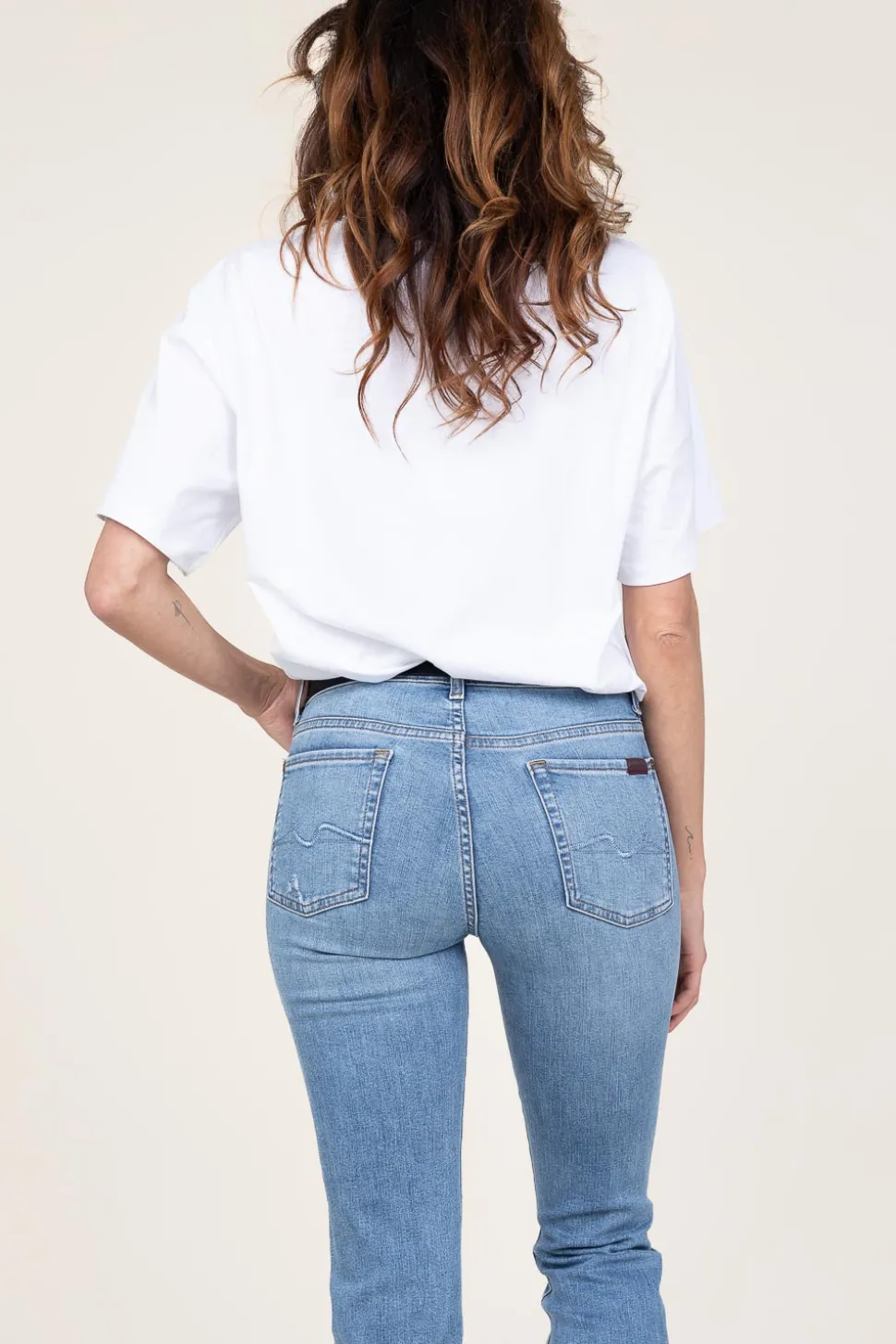 Oversized T-Shirt With Logo Outline | White... | Co'Couture | Little Soho