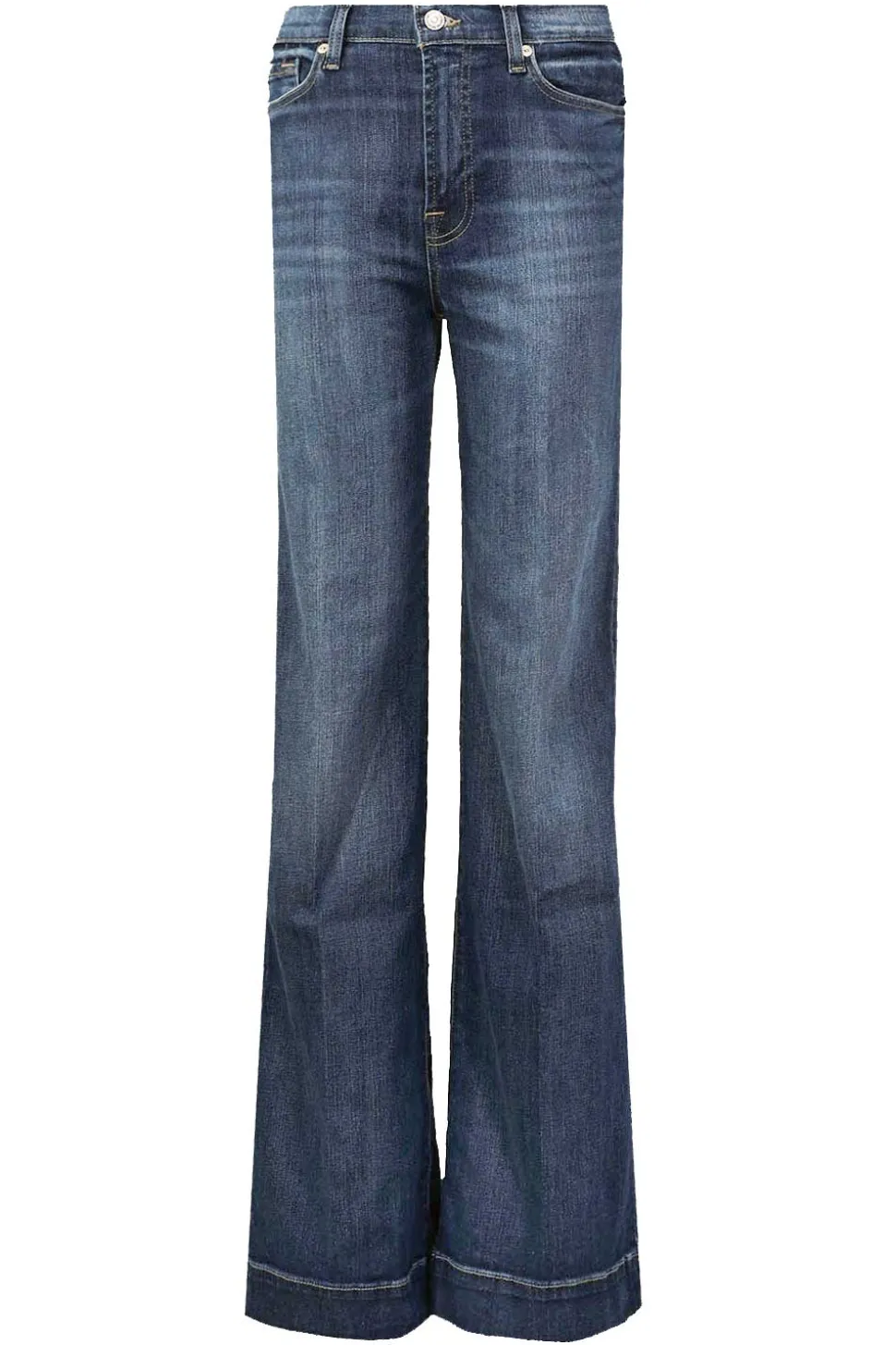 Palazzo Jeans Dojo L34 | Blue... | 7 For All Mankind | Little Soho