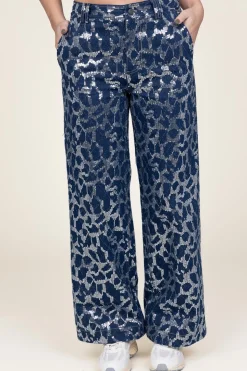 Pants With Sequins Segal | Blue... | Co'Couture | Little Soho