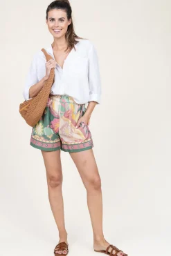 Pastel Paisley Short Sanlouis | Pink... | Louizon | Little Soho