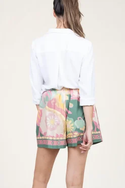 Pastel Paisley Short Sanlouis | Pink... | Louizon | Little Soho