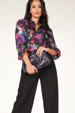 Patent Leather Clutch Iris | Purple... | Gianni Chiarini | Little Soho