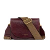 Patent Leather Crossbody Bag Tara | Bordeaux... | Gianni Chiarini | Little Soho