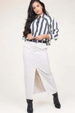 Pencil Skirt Fique | Natural... | Second Female | Little Soho