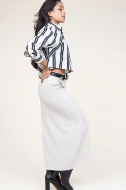 Pencil Skirt Fique | Natural... | Second Female | Little Soho