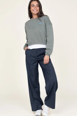 Pinstripe Trousers Blue | Blue... | Co'Couture | Little Soho